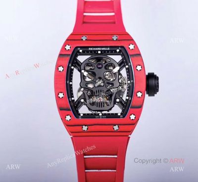 Red Demon Skull Richard Mille Tourbillon RM52-01 Knockoff Watch For Men